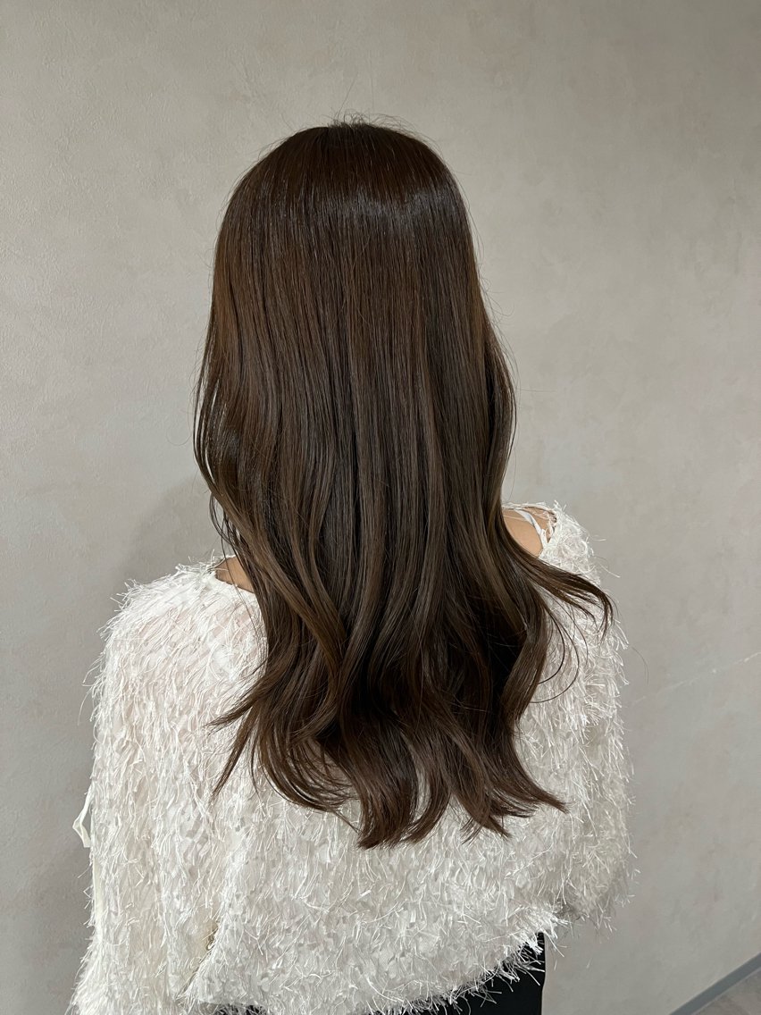 ロング カラー ベージュカラー オリーブベージュ ロング ヘアカラー 垢抜け🪽髪質改善 透明感💎メンズのヘアスタイル