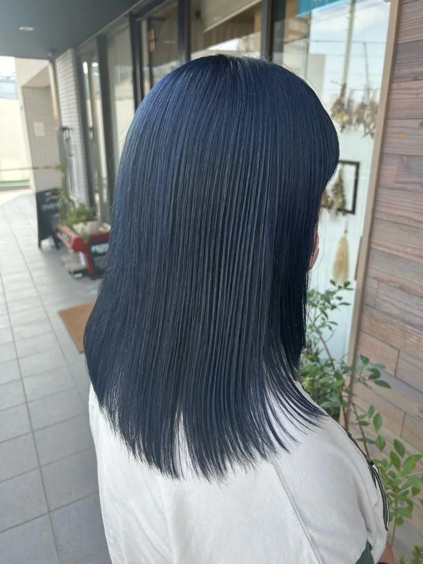 ミディアム ヘアカラー トリートメント 高津 千慧のヘアスタイル
