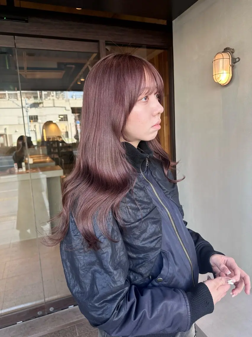 ロング カラー 透明感カラー ヘアカラー ピンクカラー/ mana🎀のヘアスタイル