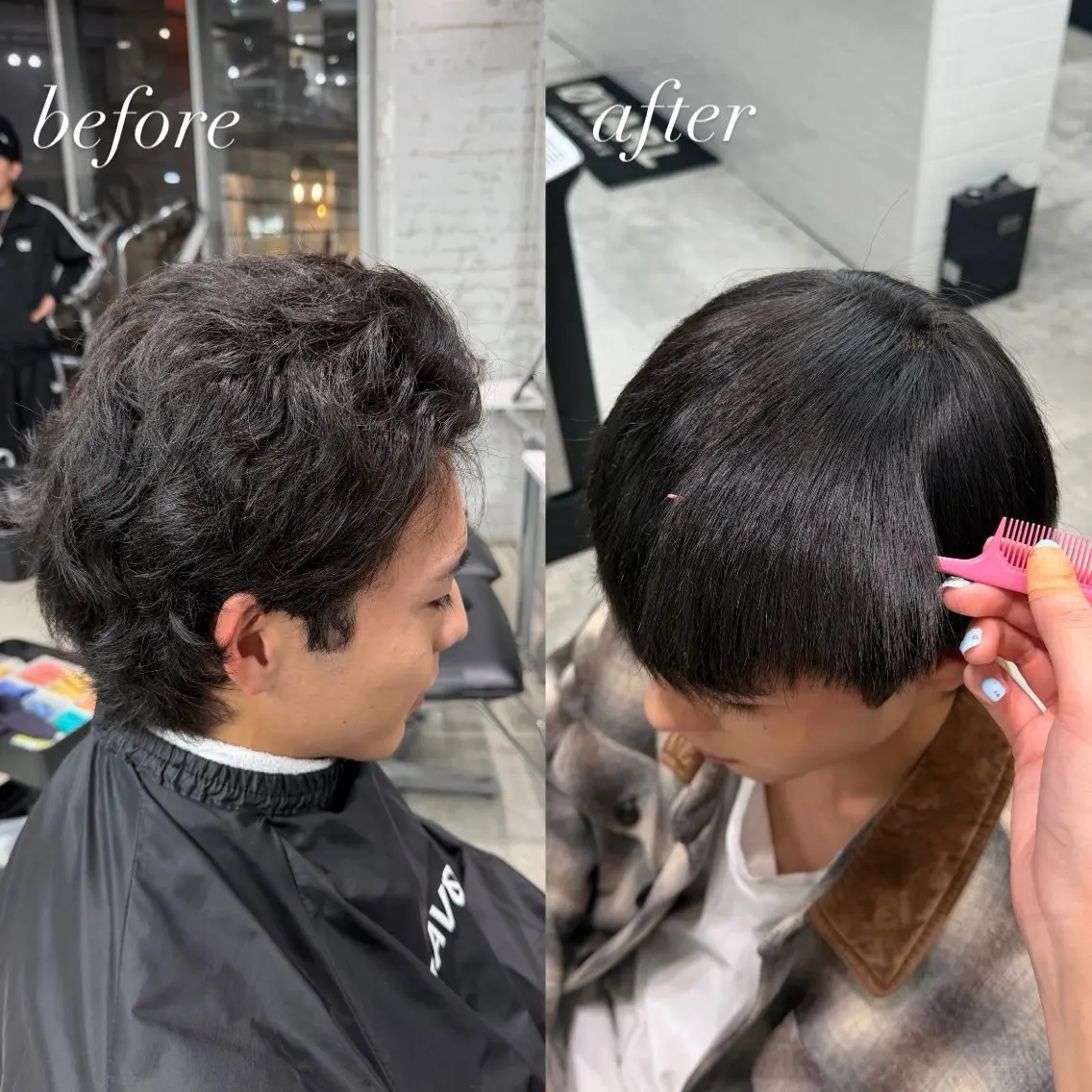 🪽新規様【❤️メンズ限定❤️】縮毛矯正ストレートパーマ+2step内部補修トリートメントの写真