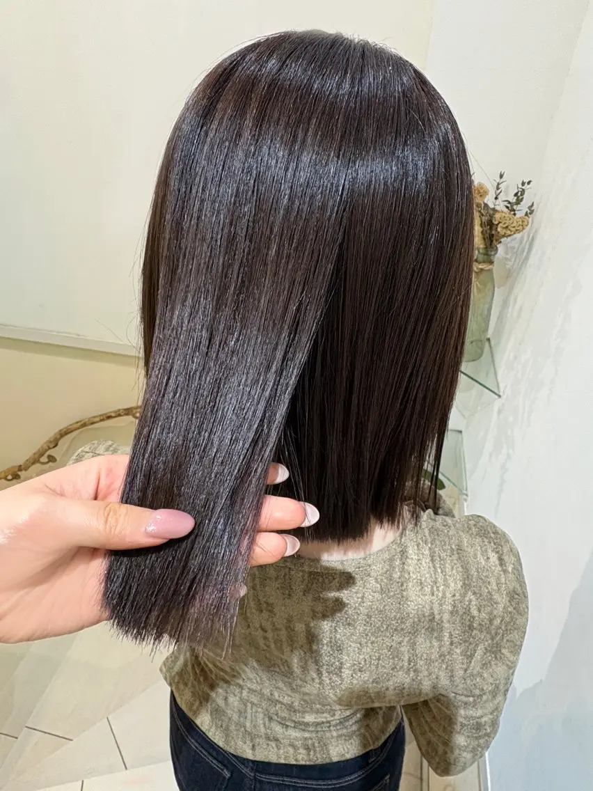 ミディアム 前畑 陽菜乃のヘアスタイル
