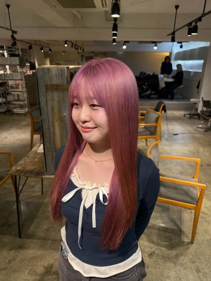 ロング カラー ヘアカラー トリートメント ブリーチ/透明感 カラー/coco🎀のヘアスタイル