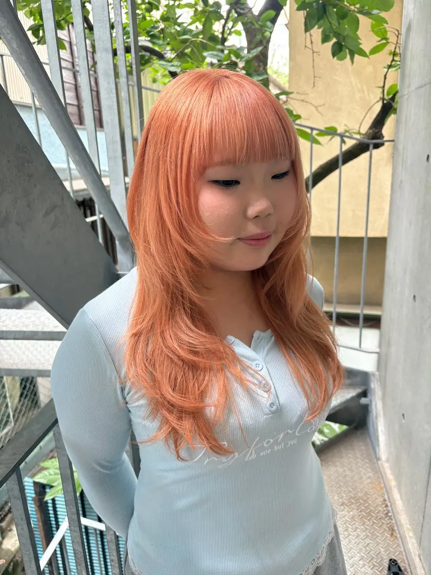 ロング カラー カット ヘアカラー トリートメント yuuna/ ハッシュカット🎀のヘアスタイル
