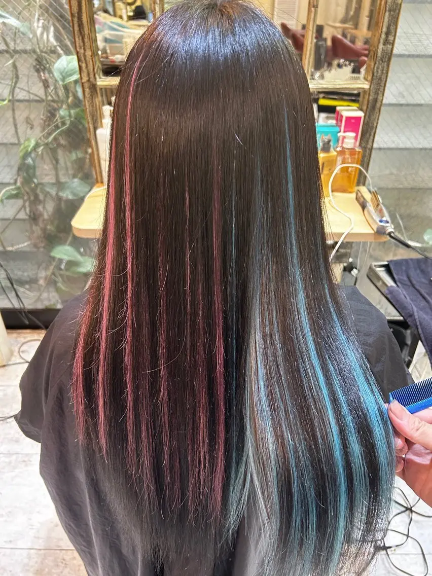ロング カラー 6Dエクステ 板橋店のヘアスタイル