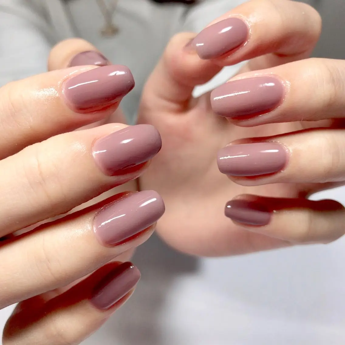 ネイル ブラウン ワンカラーネイル ハンドネイル S Nailのネイルデザイン
