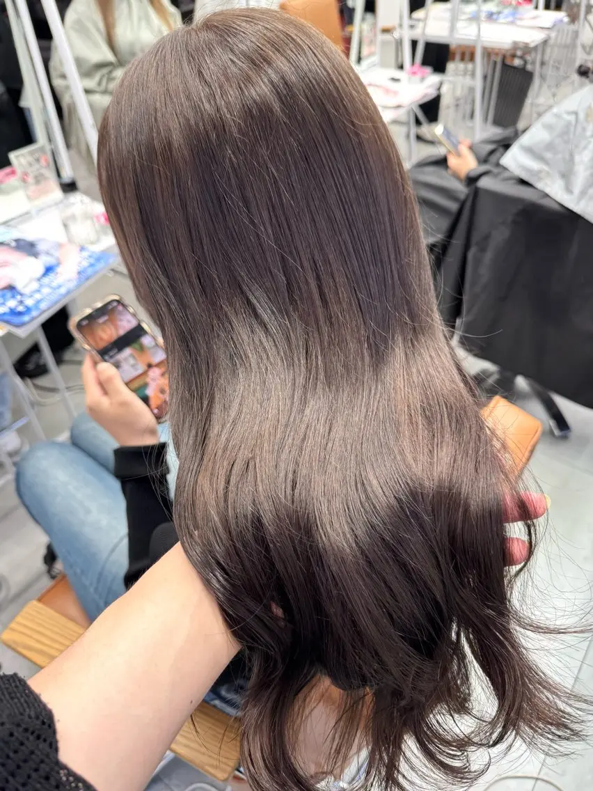 ロング カラー ヘアアレンジ ヘアカラー ブリーチなしカラー /新百合ヶ丘/安形翔のヘアスタイル
