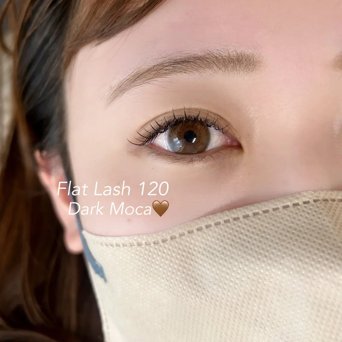 【ご新規様】フラットラッシュ🤎120本（カラーに変更可）の写真