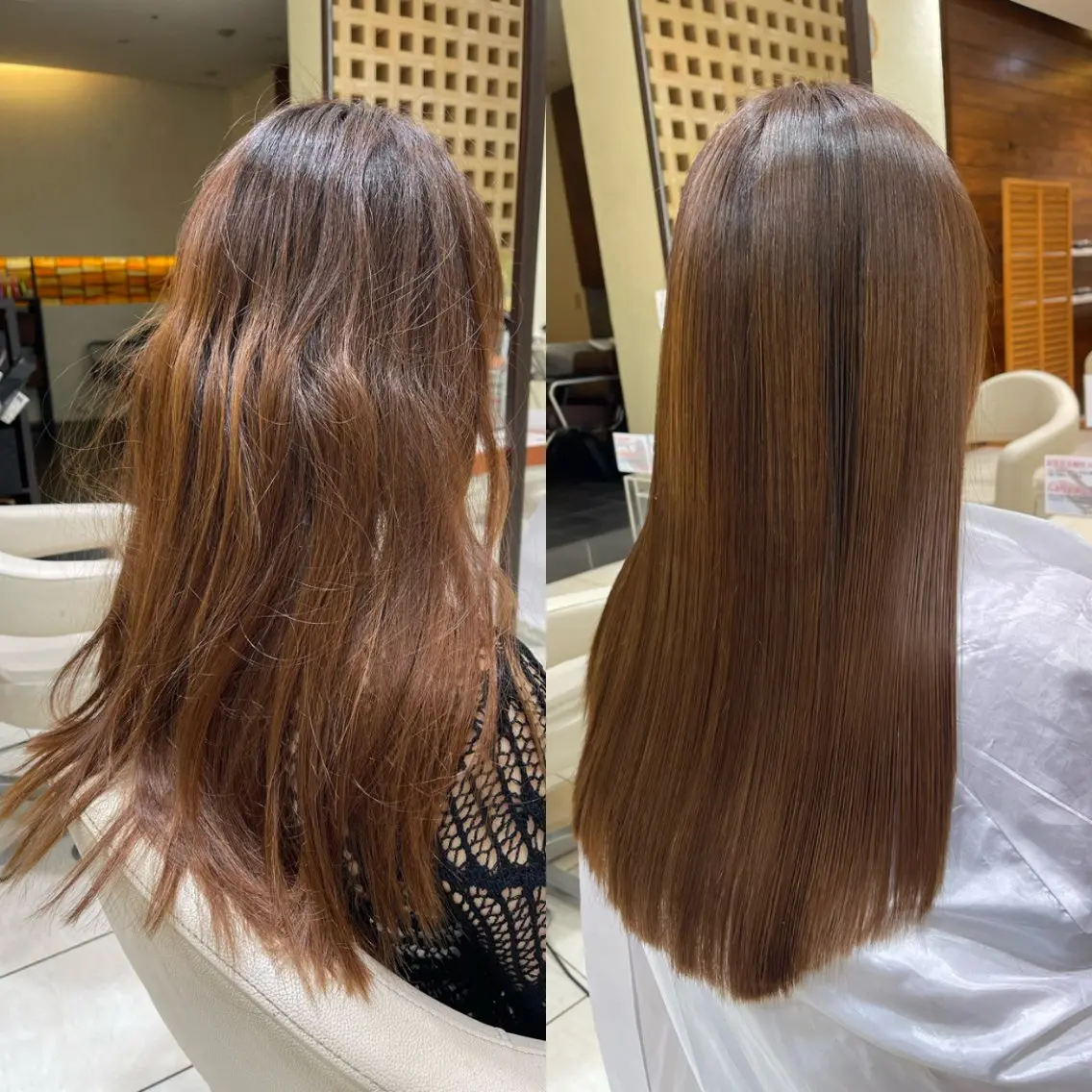ロング カット 縮毛矯正 トリートメント カネヒラ リョウスケのヘアスタイル