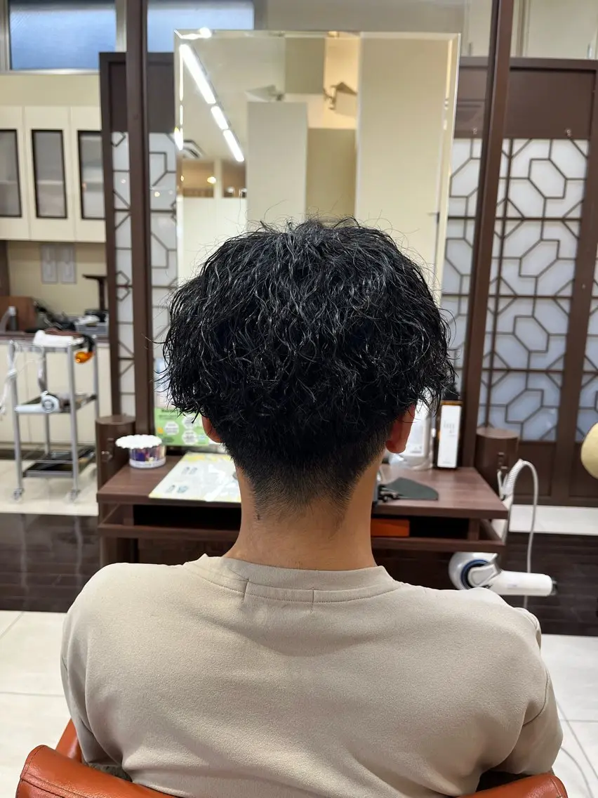 ショート パーマ メンズ マッシュ メンズパーマ ツイストスパイラルパーマ 刈り上げ スパイラルパーマ 🧊メンズ特化🧊 高木航希のヘアスタイル
