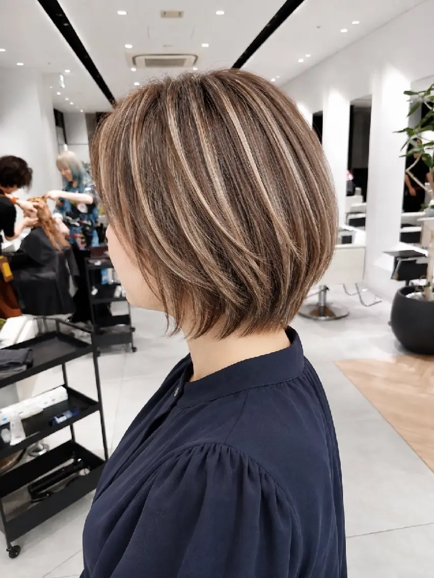 ショート ハイライト 千葉 光春のヘアスタイル