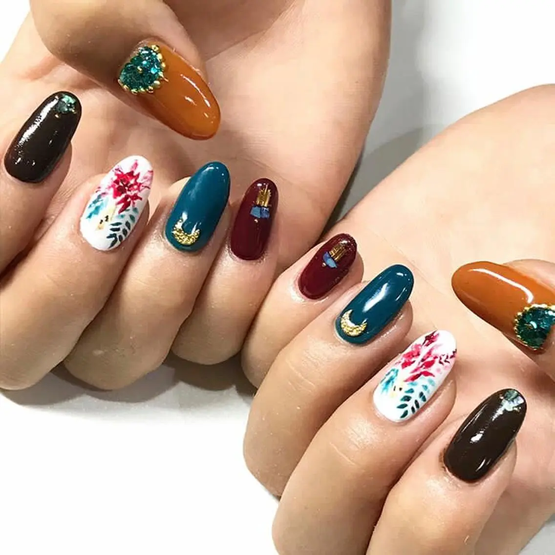 ネイル 渋谷/チップ長さ出し 👑アプレgel-xのネイルデザイン