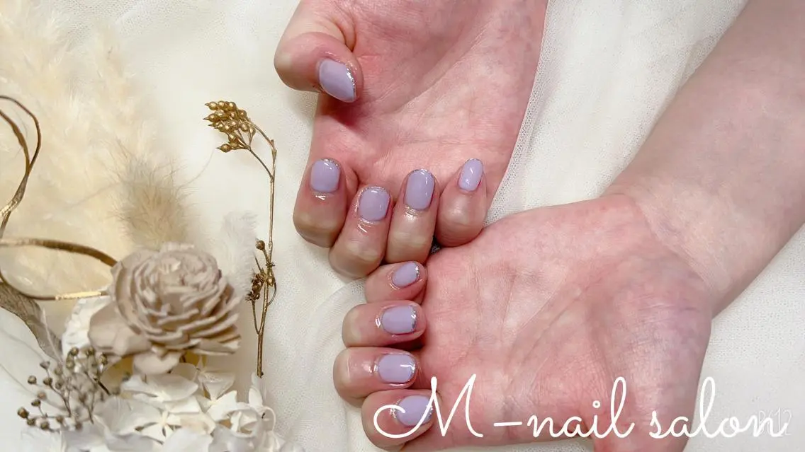 ネイル シンプルネイル M_ nail salonのネイルデザイン