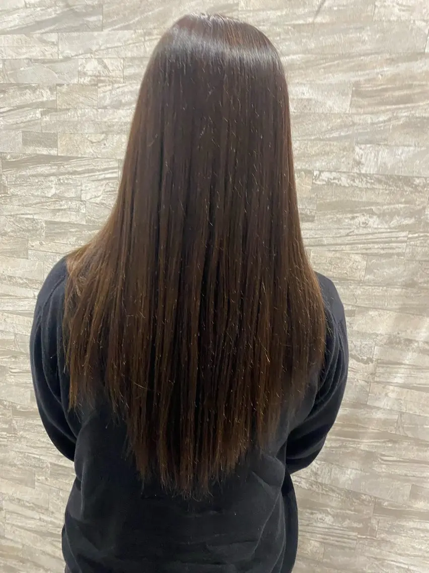 ロング カラー 透明感カラー イルミナカラー 髪質改善 トリートメント 長谷部 里美のヘアスタイル