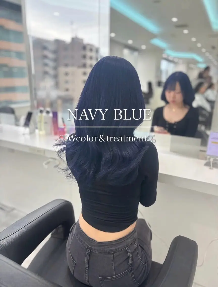 セミロング カラー ヘアカラー トリートメント 💜RIO/韓国風 寒色・暖色カラー💜のヘアスタイル