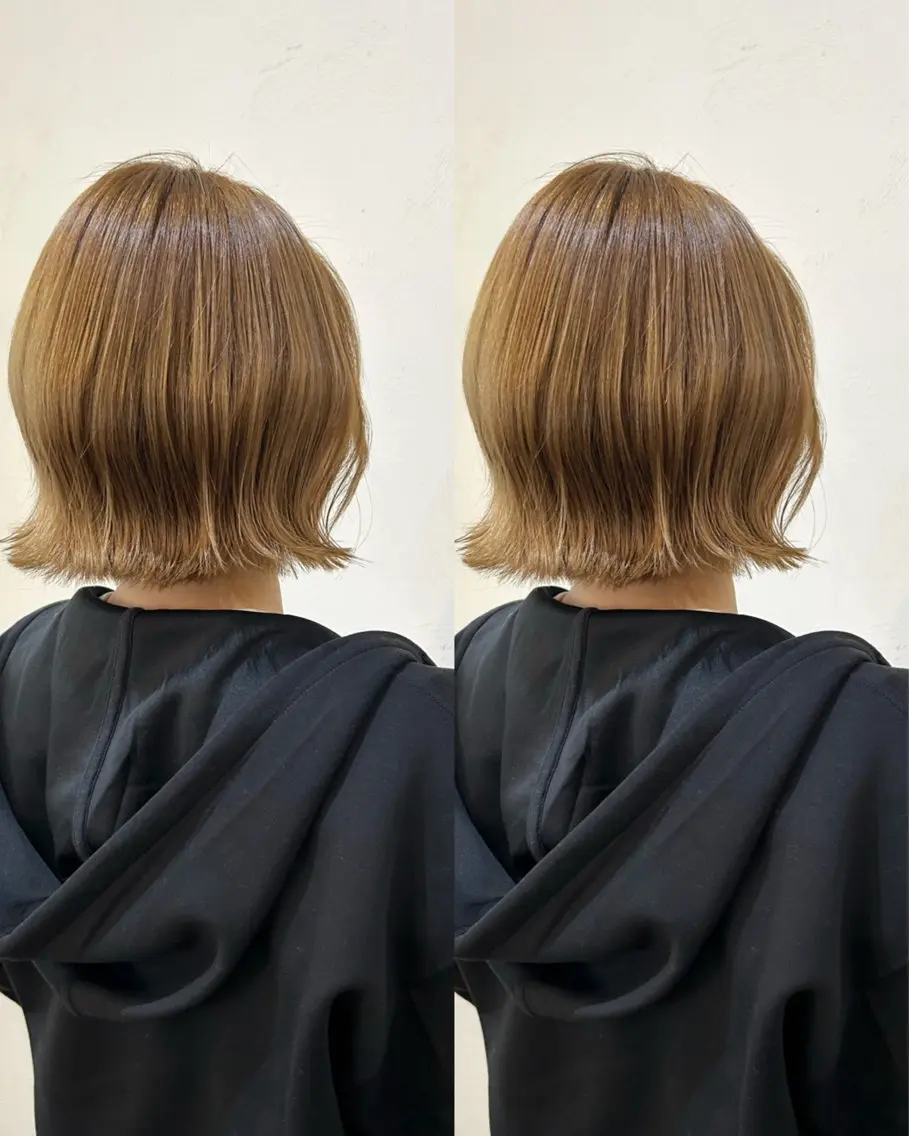 ミディアム ボブ 髪質改善 縮毛矯正 トリートメント 酸熱トリートメント カット ヘアカラー 【SET-UP】高橋 海輝のヘアスタイル