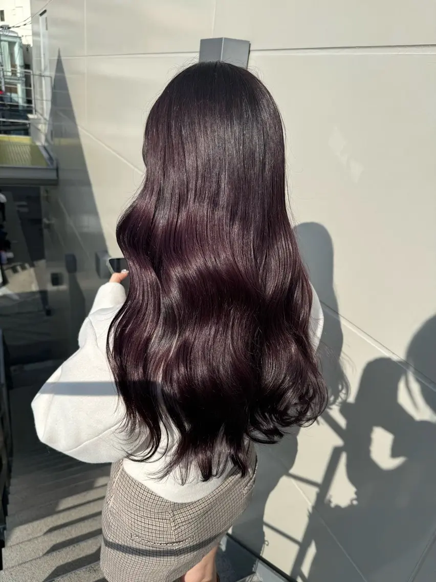 ロング カラー ラベンダーカラー ayaka♡ 柔らかカラーのヘアスタイル