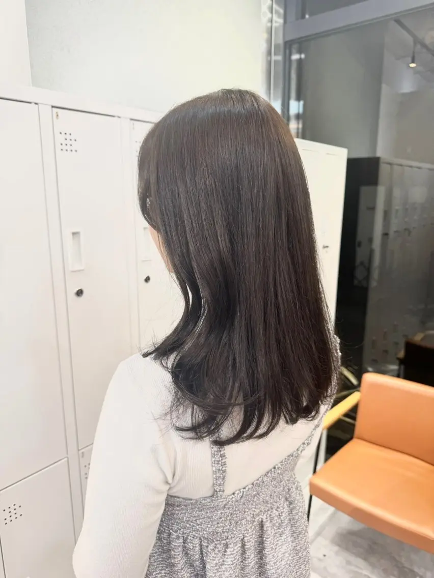 ミディアム カラー ベージュカラー ブリーチ ブラウンカラー 透明感カラー ダブルカラー 赤み無し柔らかカラー 【梅田】madokaのヘアスタイル