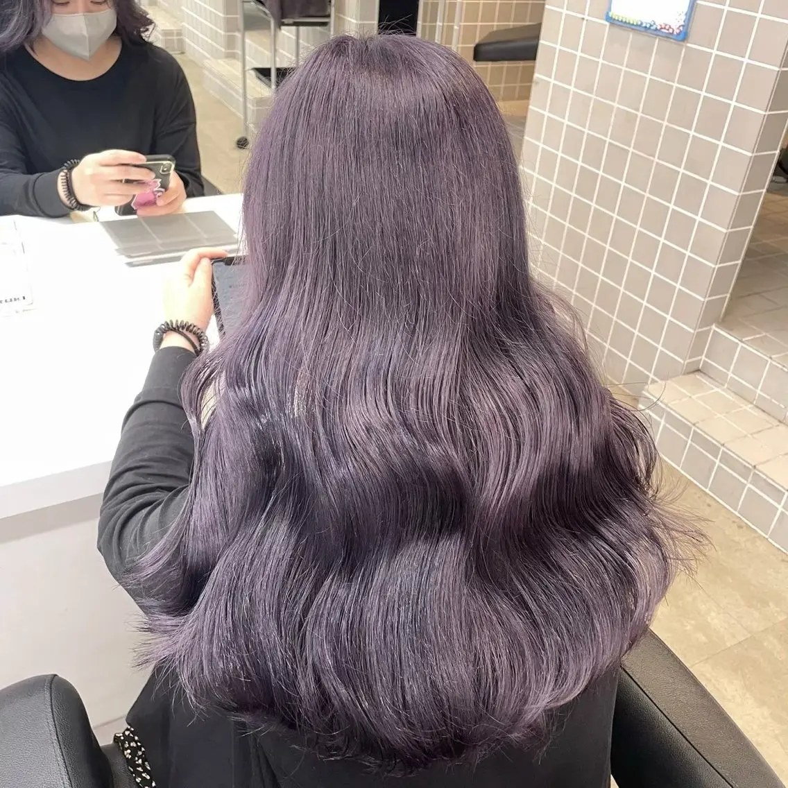 ロング カラー ベージュカラー ブリーチ 透明感カラー ダブルカラー ピンクカラー カット ヘアカラー ダブルカラー/縮毛/ ピンク/ベージュのヘアスタイル