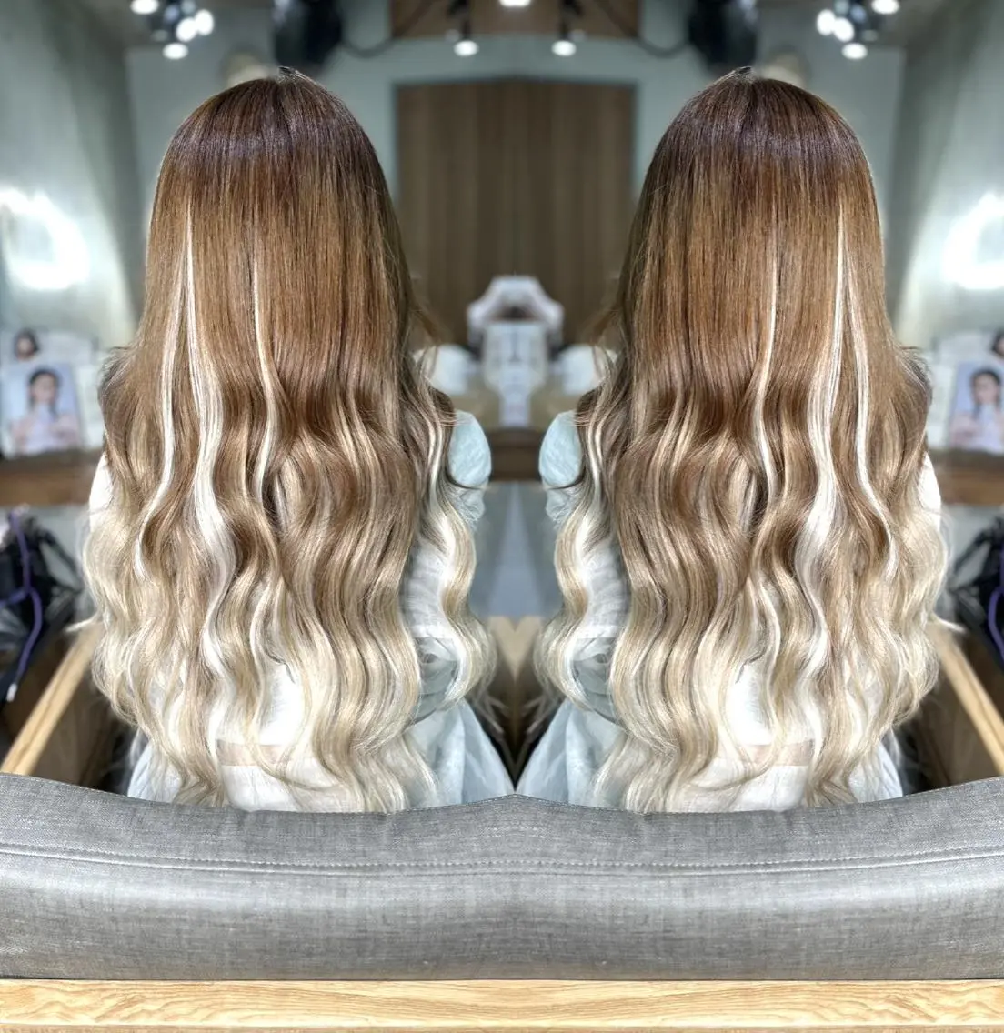 ロング カラー 韓国ヘアならお任せ♡ 馴染ませ達人👸yuのヘアスタイル