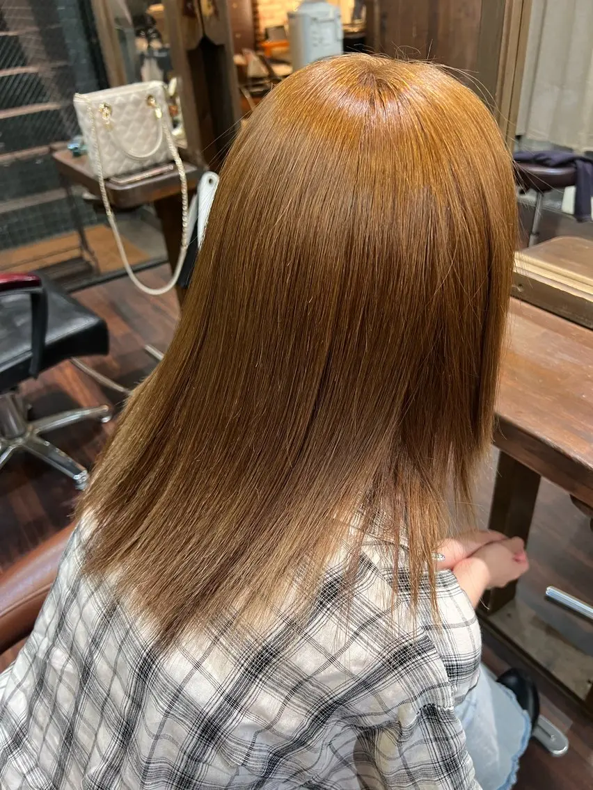 ミディアム カラー パーマ 伊東 颯のヘアスタイル