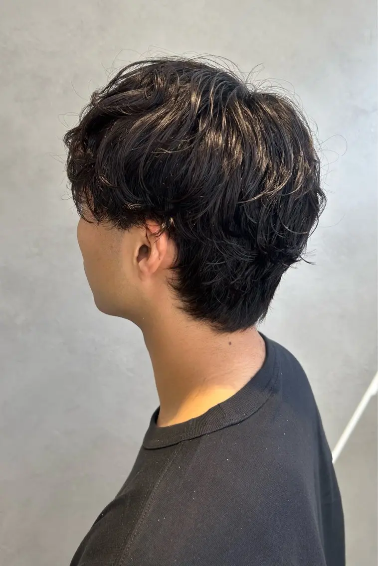 パーマ メンズ カット パーマ 谷口 瑠莉のヘアスタイル