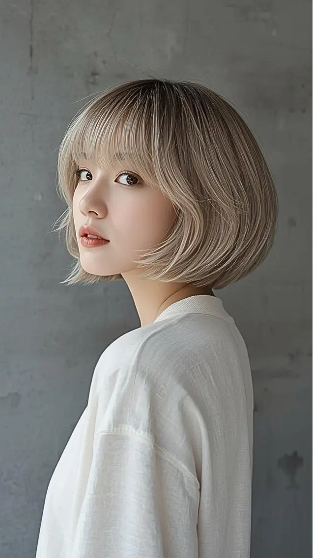 ショート カラー ブロンド ホワイトブロンド ヘアカラー 拓麿✂︎/ショート 専門×透明感カラーのヘアスタイル