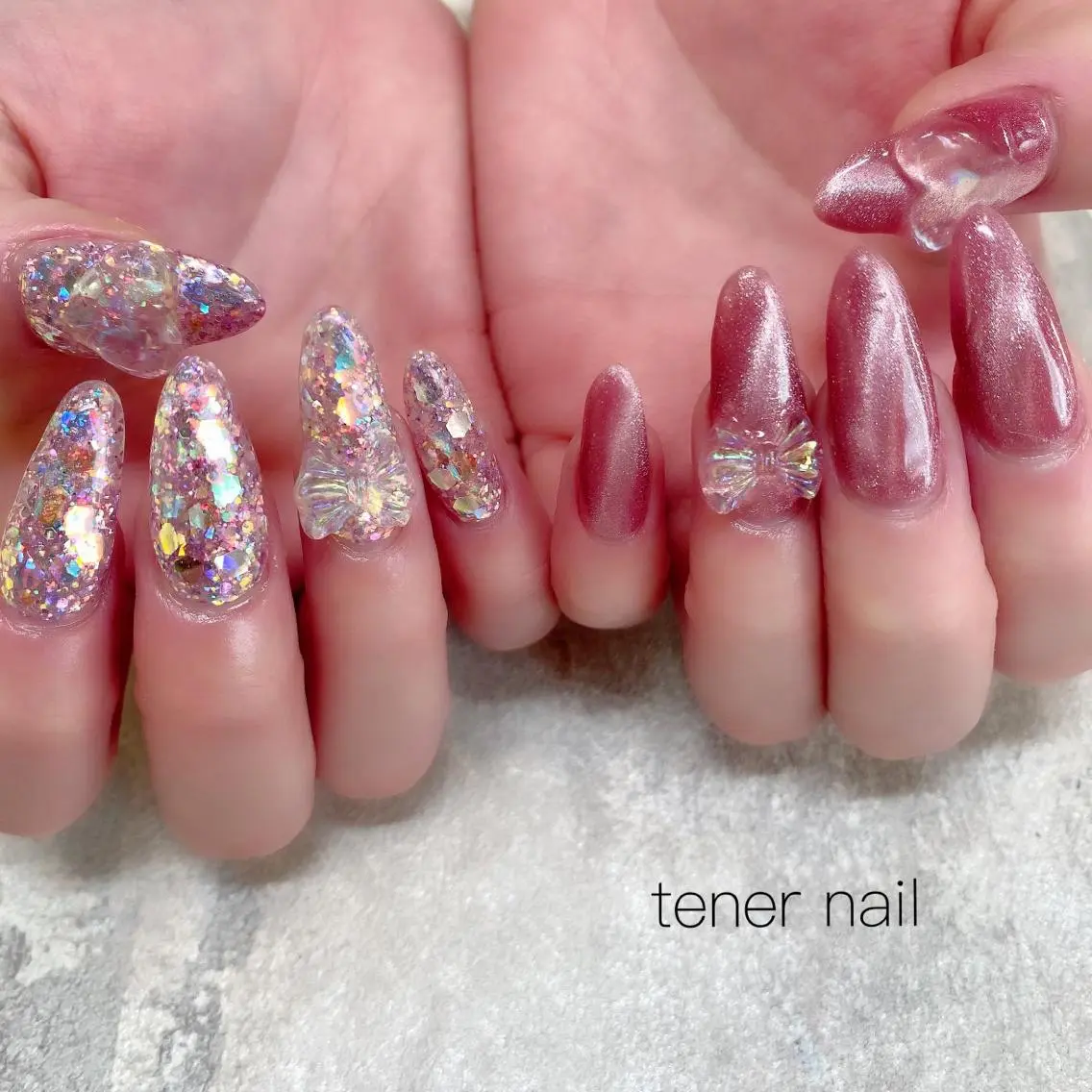 ネイル ハート テネルネイル tener nailのネイルデザイン