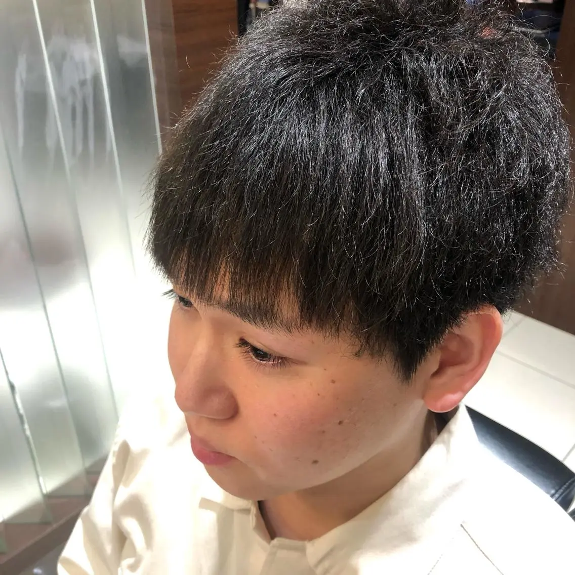 ショート パーマ 岡崎 隆晟のヘアスタイル