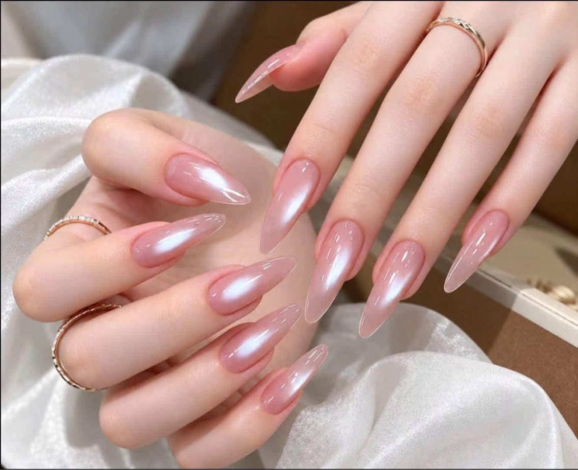 ネイル 長さ出し キラキラネイル 韓国ネイル ロングネイル 持ち込み ハンドネイル ハンドケア CHIBI NAIL SALON 船橋のネイルデザイン