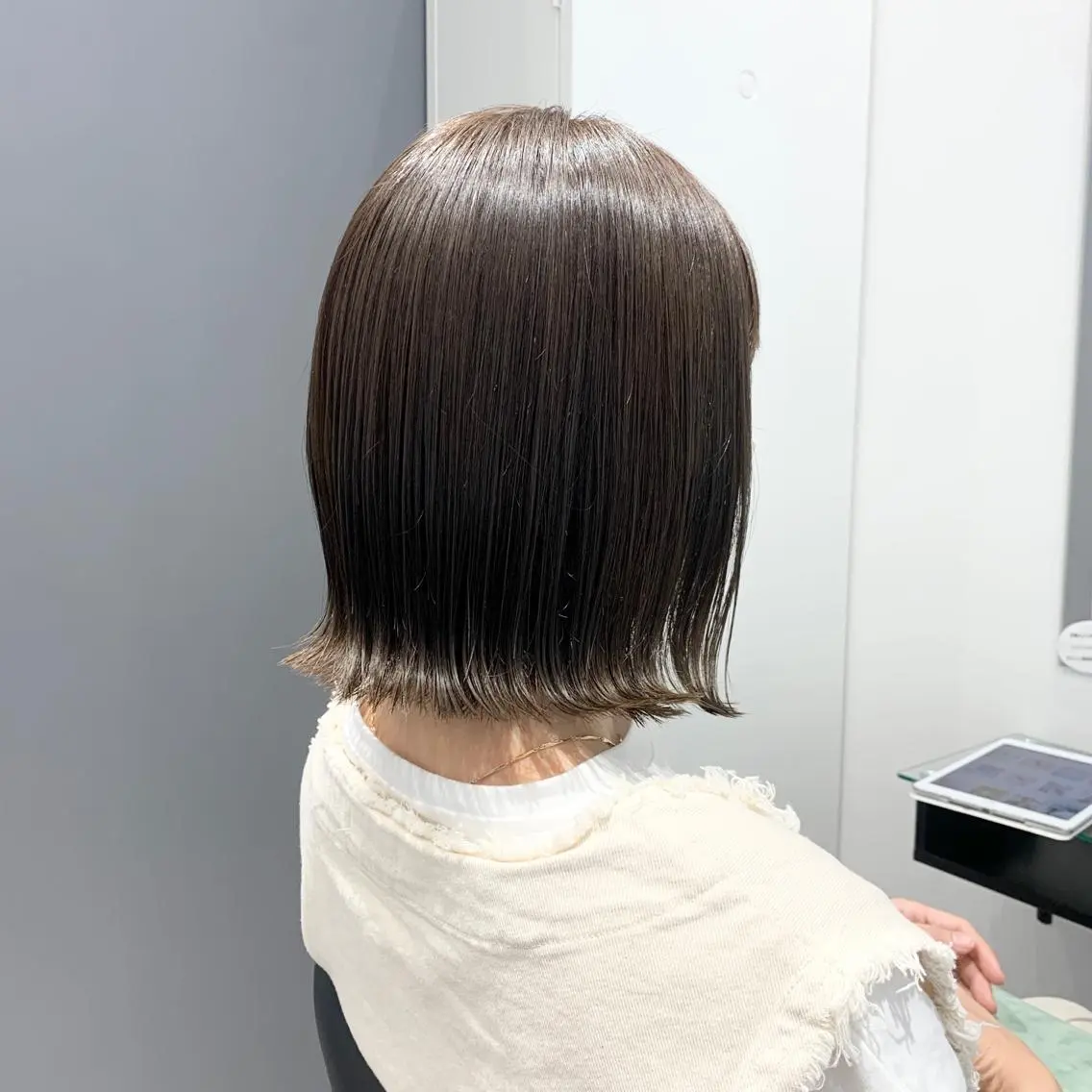 ショート カラー カット ヘアカラー トリートメント ショートボブ/ママ 美容師/中川ゆみかのヘアスタイル