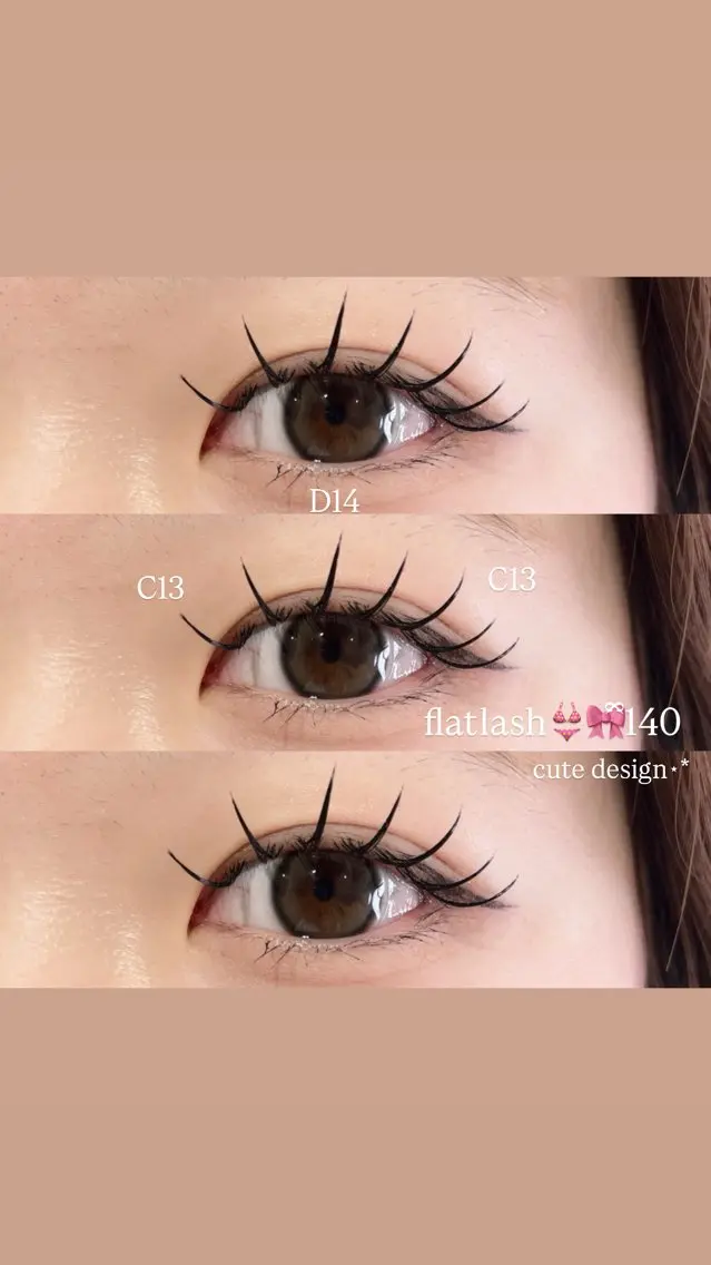 マツエクフラットラッシュ140本︎🎀♡(2回目まで新規でご利用可)(オフありなし選択可〇👄)の写真