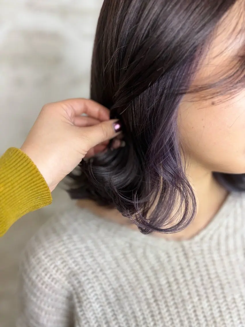 ミディアム カラー カット ヘアカラー トリートメント ヘッドスパ ヘアセット ️韓国ヘア/レイヤー カット❤️Yūkaのヘアスタイル
