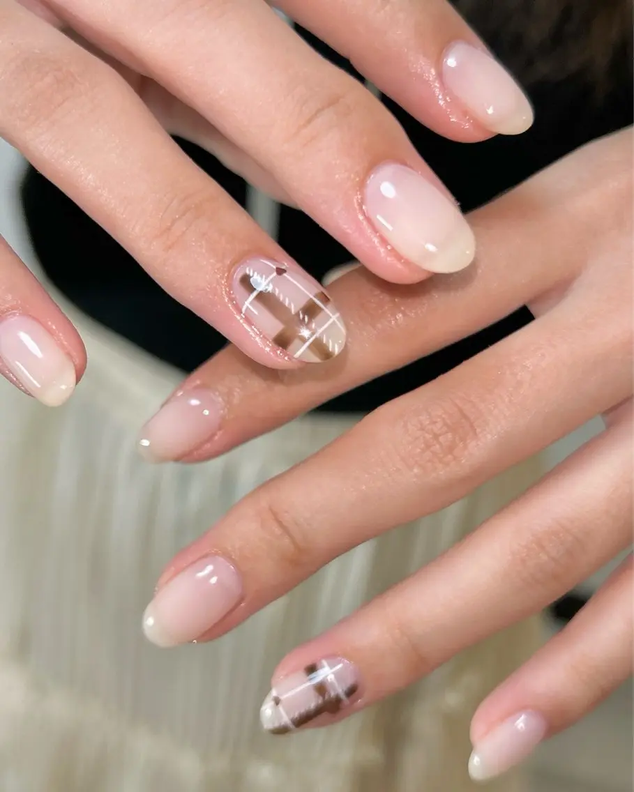 ネイル ブラウン ハンドネイル ten nail salon かえでのネイルデザイン