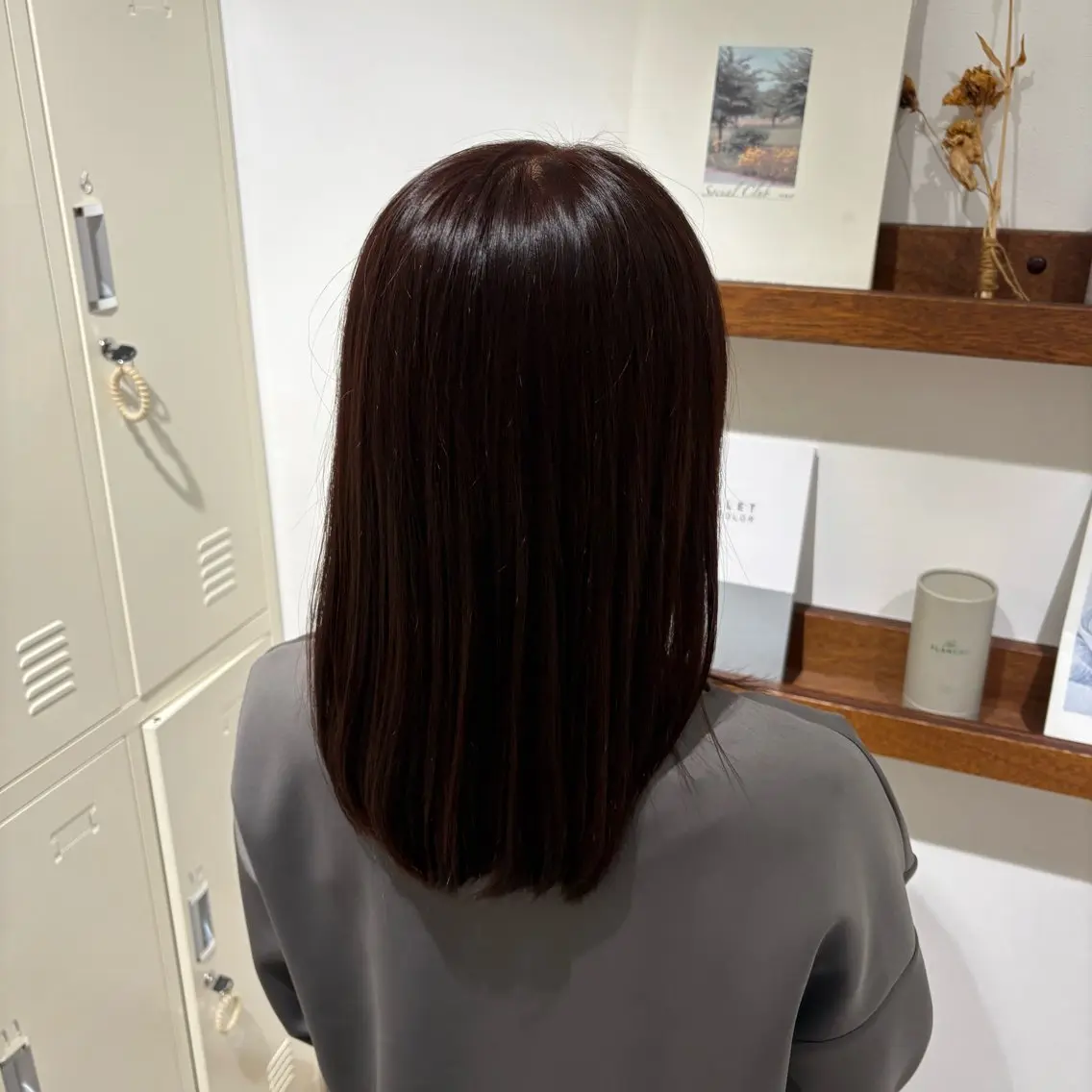 カラー ブラウンカラー ピンクカラー 藤波 愛佳のヘアスタイル