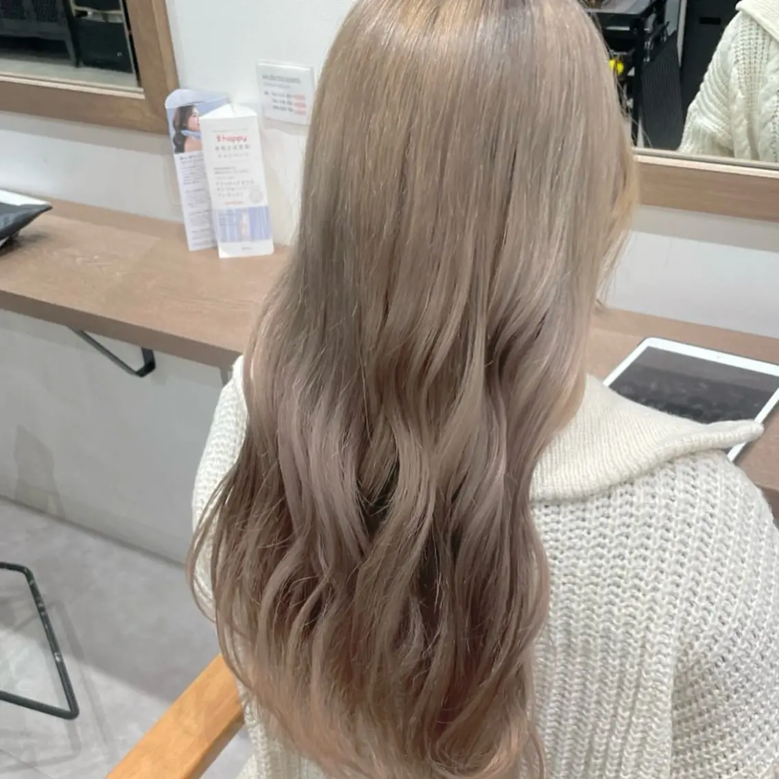 ロング ヘアカラー トリートメント ルナ🫐縮毛矯正 🫐髪質改善のヘアスタイル