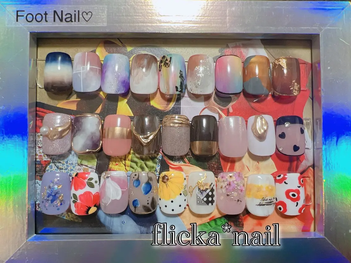 ネイル フットネイル フットネイル flicka* nailのネイルデザイン