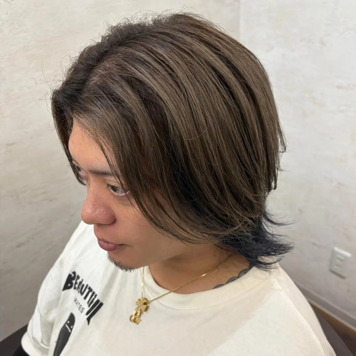 セミロング カット ヘアカラー ONE.STOP. LABO/メンズのヘアスタイル