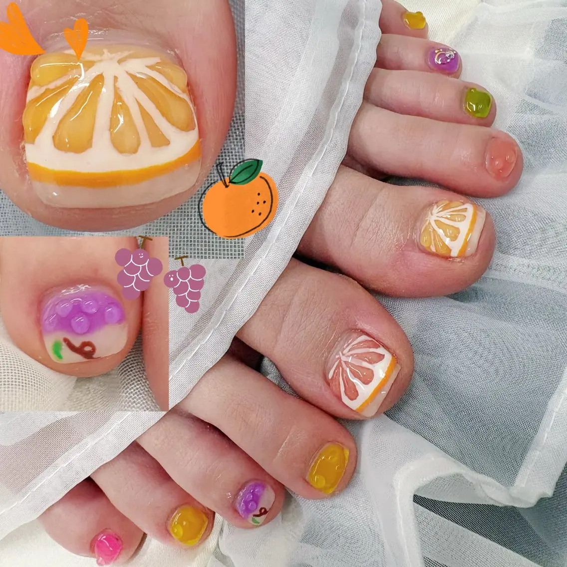 ネイル フットネイル 持ち込み Ayu ꕤ︎︎。°⋆のネイルデザイン