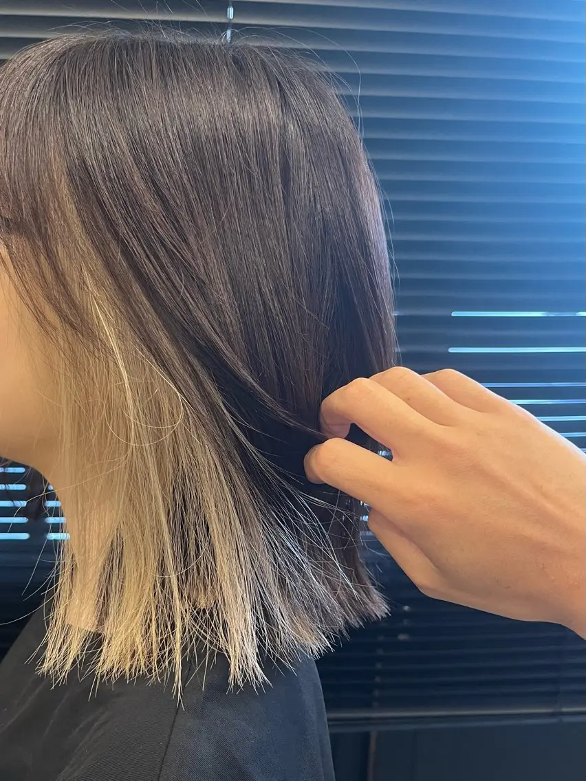 ミディアム カラー ヘアカラー トリートメント 韓国レイヤー/透明感 カラー🐈曾根高のヘアスタイル