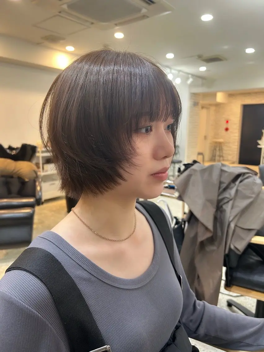 ショート カラー 透明感カラー 🧣艶カラー・ヘア セット Chie🧸のヘアスタイル