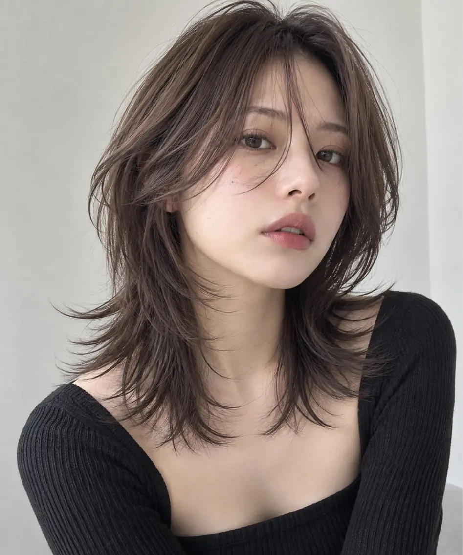 ミディアム カット ヘアカラー 縮毛矯正 トリートメント ✨毛髪診断で絶対綺麗 ✨美髪艶髪専門✨高浪のヘアスタイル