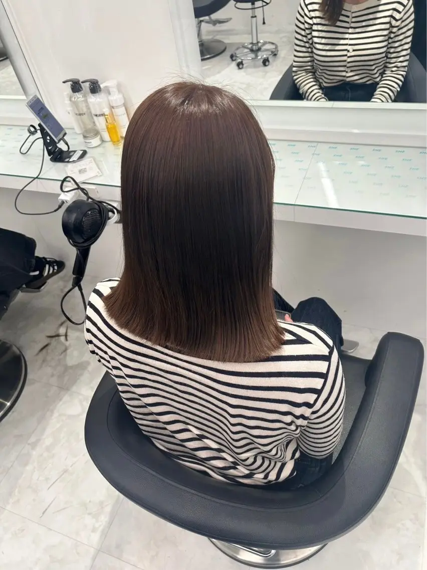 セミロング カラー ブラウンカラー ナチュラルブラウン ヘアカラー ニュアンスカラー/ 🫧レミ(坊主)のヘアスタイル
