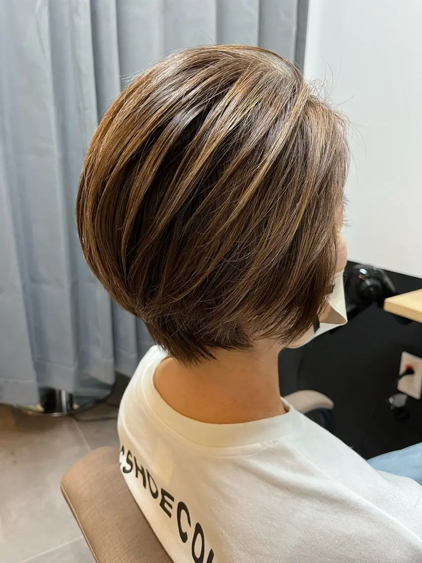 ショート カット ヘアカラー トリートメント TELAHAIR 副代表　石川篤史のヘアスタイル