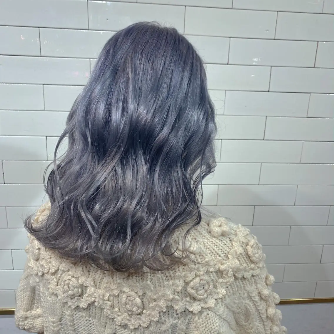 セミロング カラー ヘアアレンジ ブリーチ ラベンダーカラー シルバー ヘアカラー トリートメント ヘアセット 🦋レイヤーカット ミドリカワ🦋のヘアスタイル