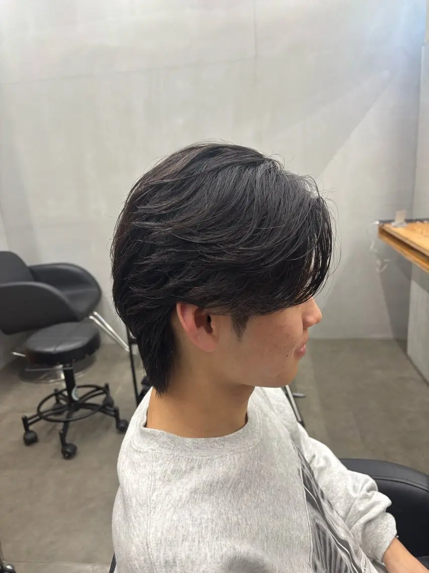 ミディアム パーマ メンズ カット パーマ トリートメント メンズ支持率NO.1 マサキのヘアスタイル