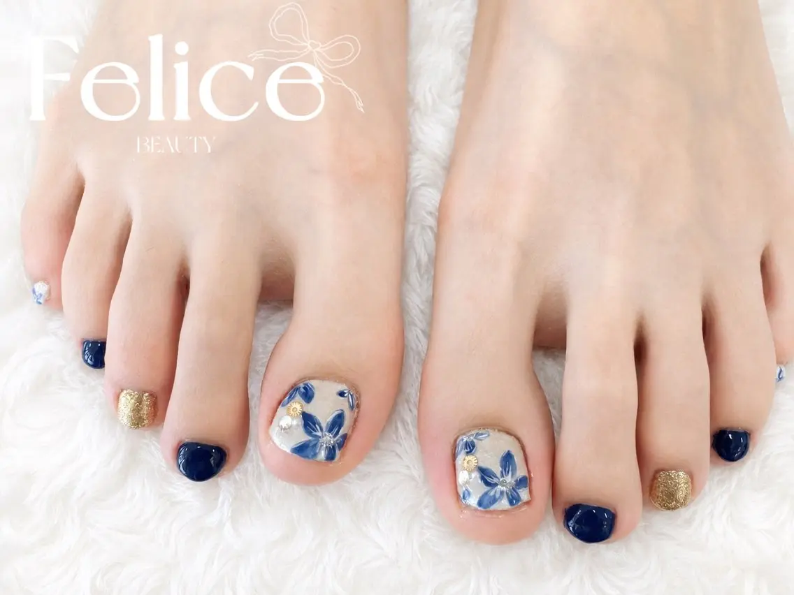 ネイル フットネイル フットネイル Haruna Felice 春日部のネイルデザイン