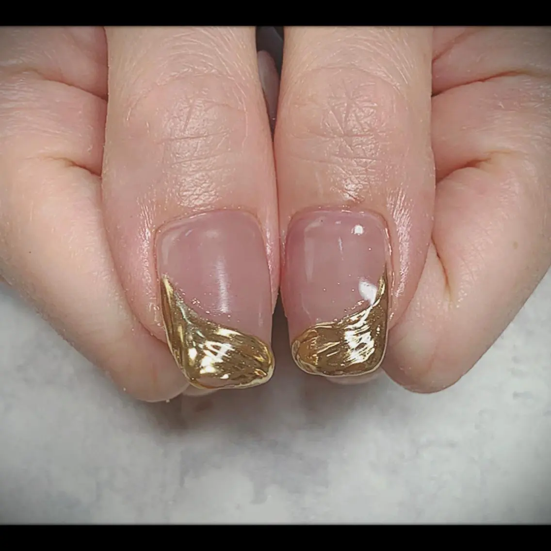 ネイル ミラーネイル ニュアンスネイル ハンドネイル M nail 市原市ちはら台のネイルデザイン