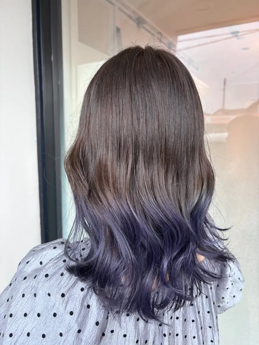 セミロング ヘアカラー ase.糸島店 MAIのヘアスタイル