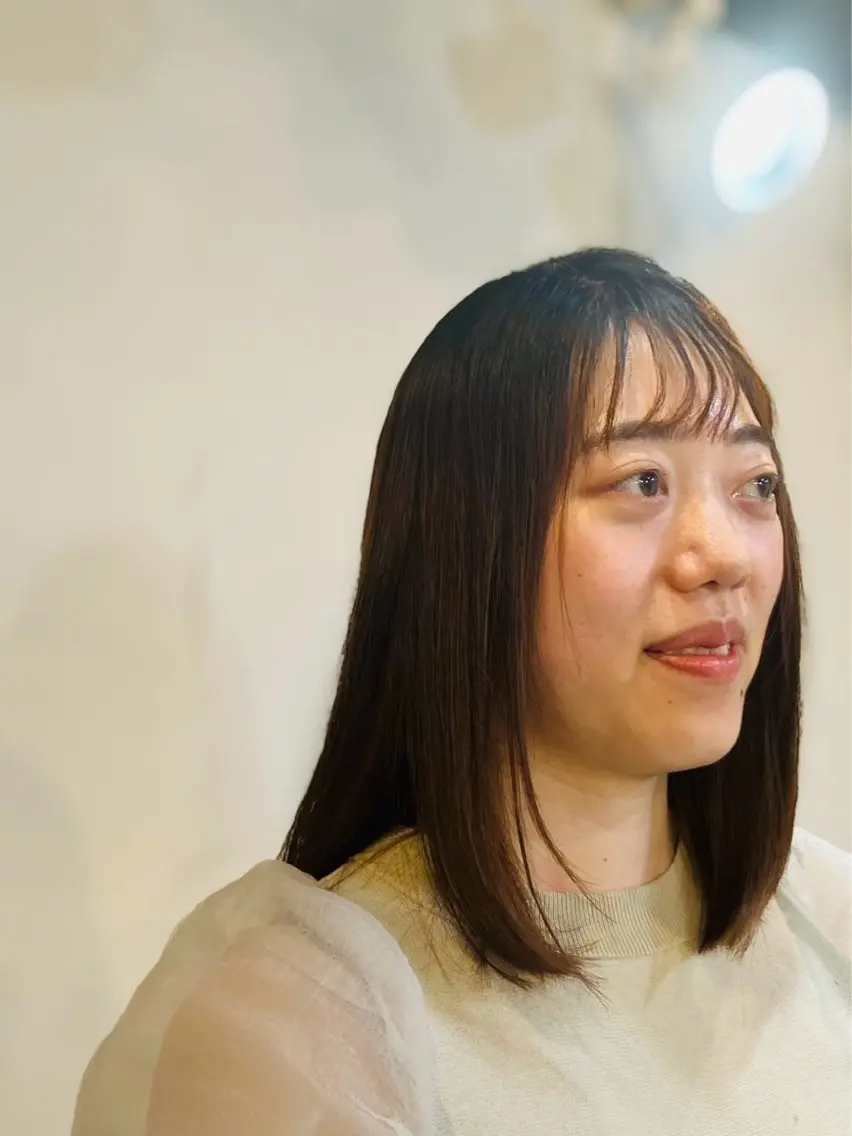 セミロング キッズ 韓国風ヘア 渋田 ゆかりのヘアスタイル