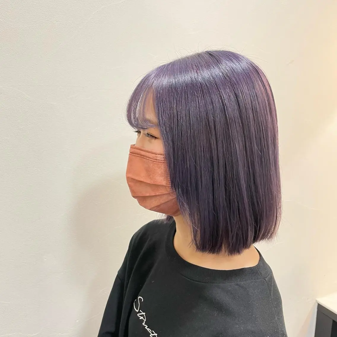 ミディアム カラー ブリーチ ブルーカラー ブルーラベンダー ラベンダーカラー 🌼杉田 胡桃🌼のヘアスタイル